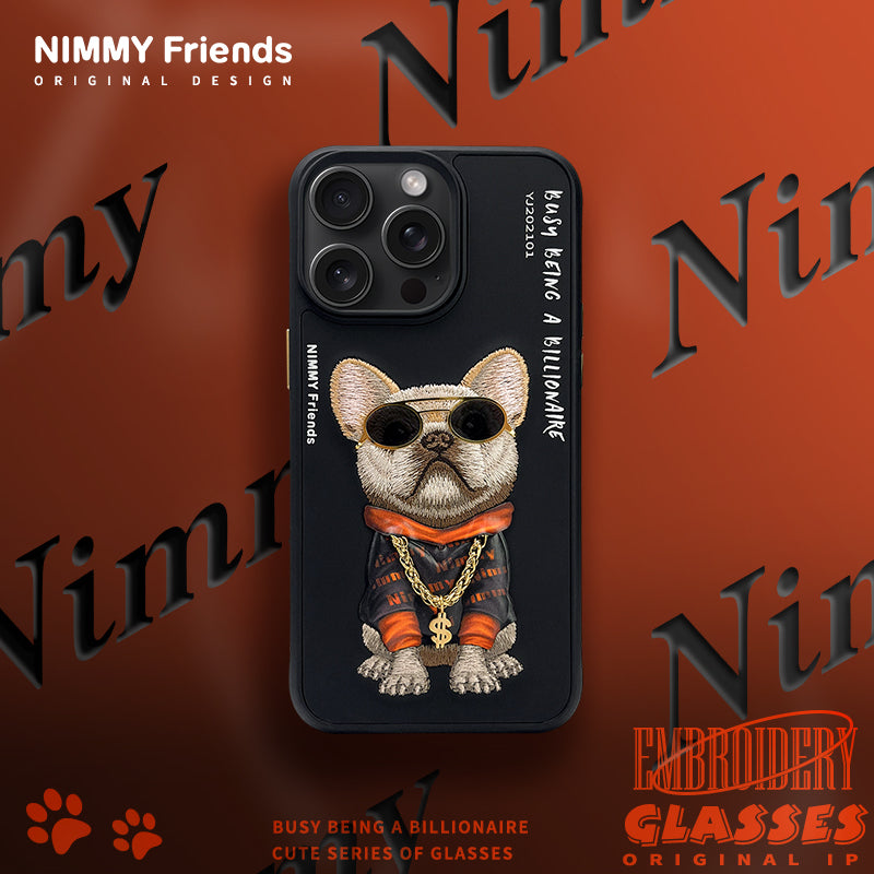 Nimmy Glasses Cool Embroidery Case Cover