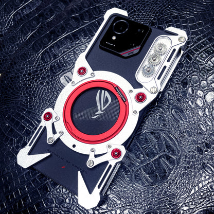 Simon 360° Rotating Pivot Ring Stand Heat Dissipation Hollow Out Metal Case Cover