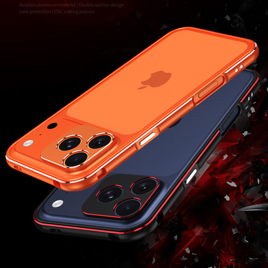 iy Aurora Sword Lens Protector Bicolor Aluminum Bumper Case for Apple iPhone 17 series