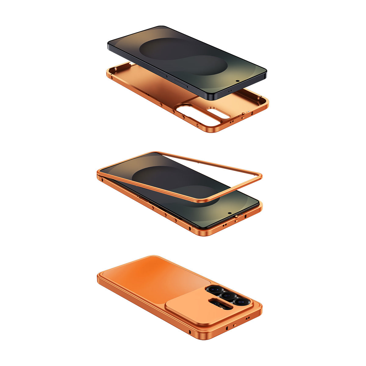 Armor King KuJia MagSafe Snap-on Metal Frame PC Back Case Cover