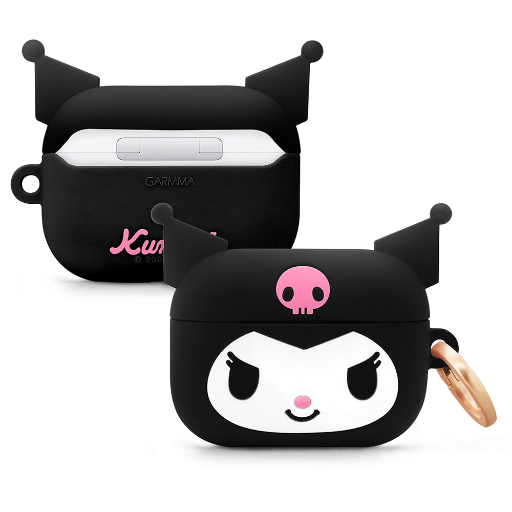 GARMMA Sanrio Characters Shockproof Apple AirPods Pro 2/1 Charging Case Cover with Carabiner Clip