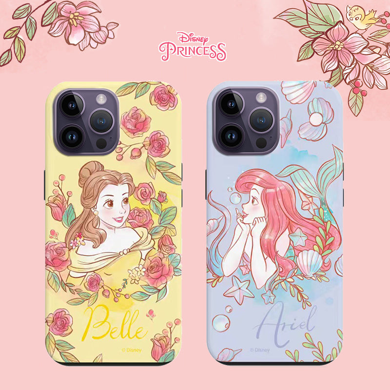 Disney Princess Watercolour Dual Layer TPU+PC Shockproof Guard Up Combo Case Cover