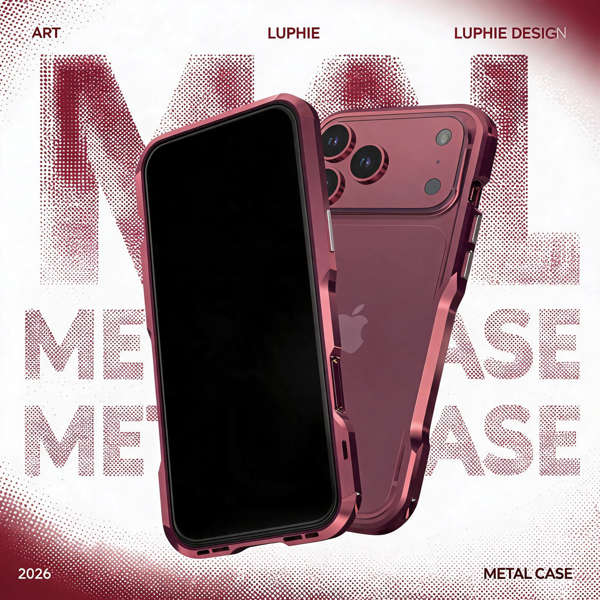 Luphie Incisive Sword Slim Light Aluminum Bumper Metal Shell Case