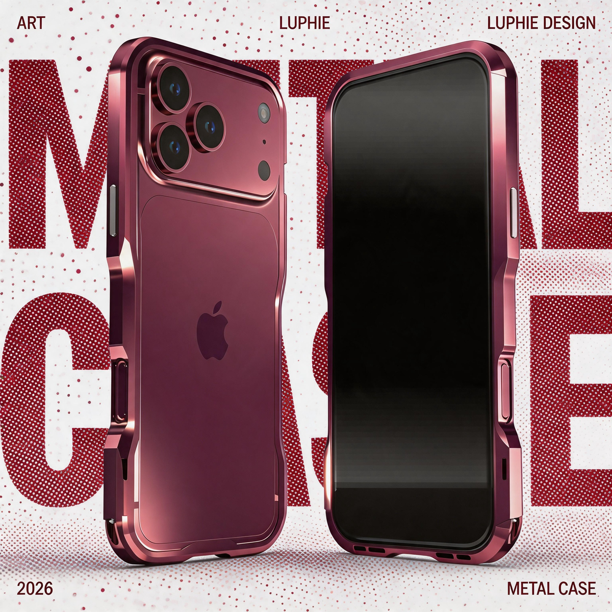 Luphie Incisive Sword Slim Light Aluminum Bumper Metal Shell Case