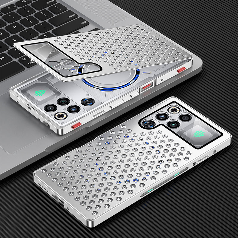 Kylin Armor Elastic Buckle Heat Dissipation Metal Case Cover for ZTE | nubia Smartphones