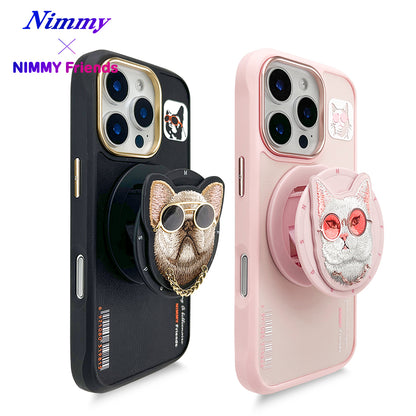 Nimmy Cool Glasses MagSafe Case Cover with Embroidery Magnetic Bracket