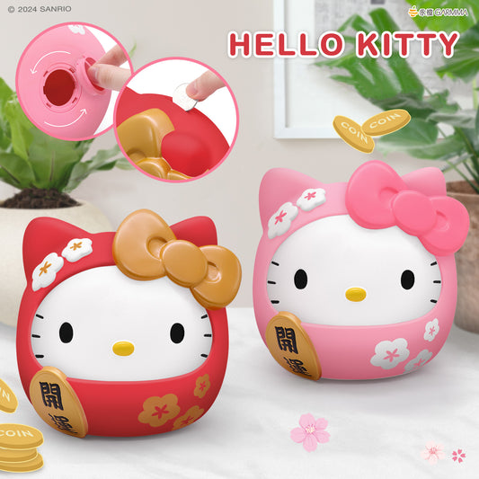 GARMMA Hello Kitty Daruma Doll Money Box Piggy Bank