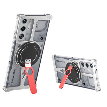 iy Bicolor Thor MagSafe Air Cushion Shockproof Kickstand Metal Case Cover