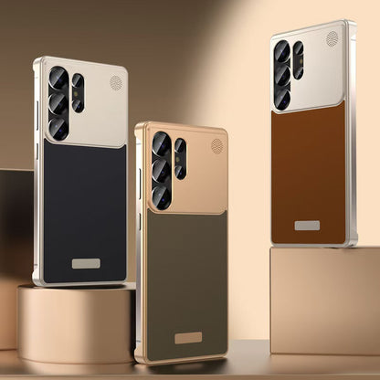 Armor King MagSafe Aluminum+Leather Heat Dissipation Aromatherapy Protective Cover Case