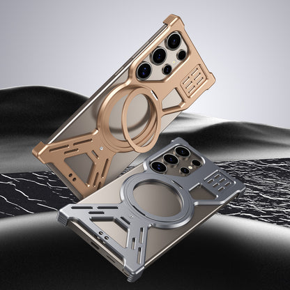 Armor King Warframe MagSafe Pivot Ring Stand Air Cushion Metal Case Cover