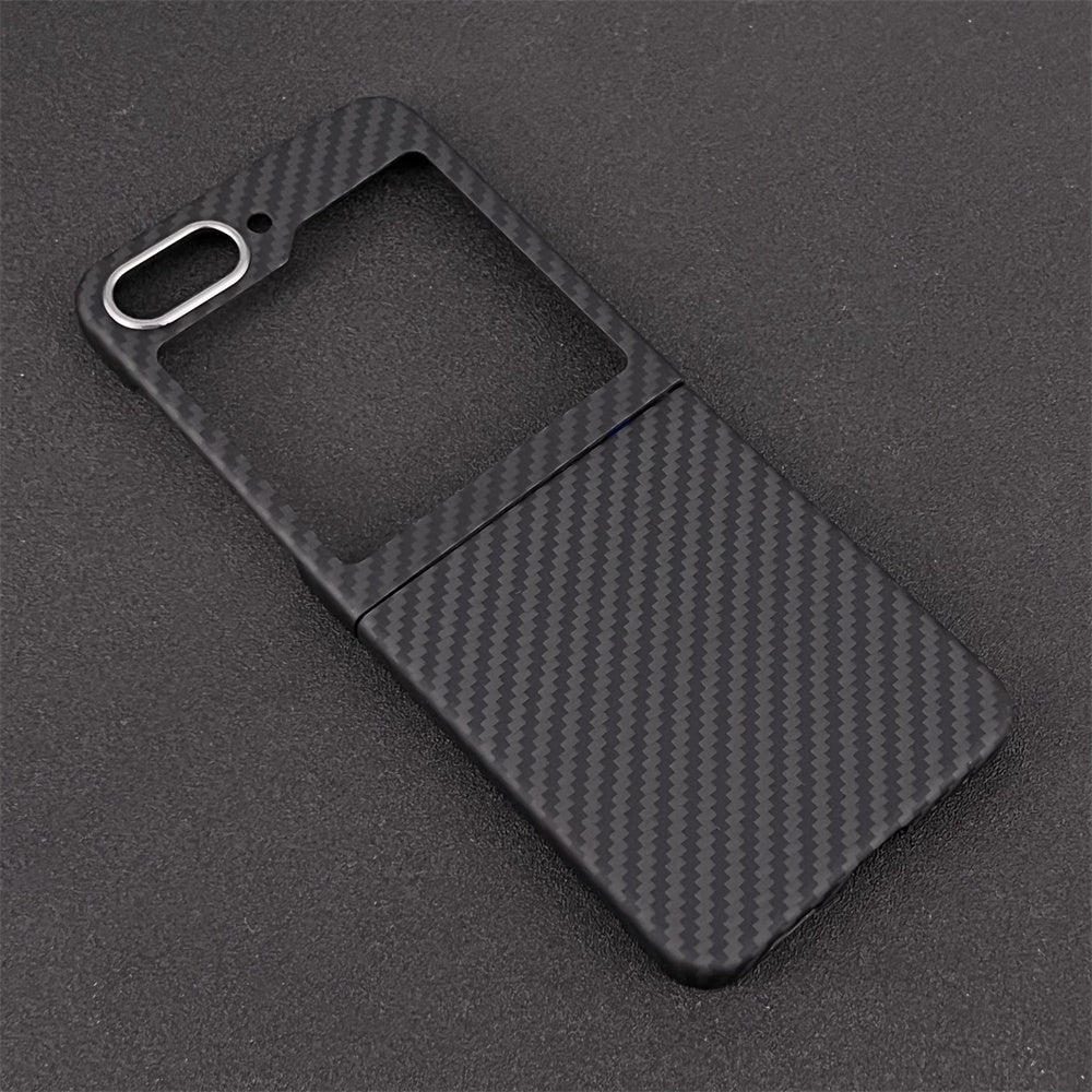 Oatsbasf Luxury Pure Carbon Fiber Case for Samsung Foldable Smartphones