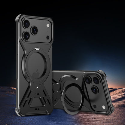 Armor King Warframe MagSafe Pivot Ring Stand Air Cushion Metal Case Cover