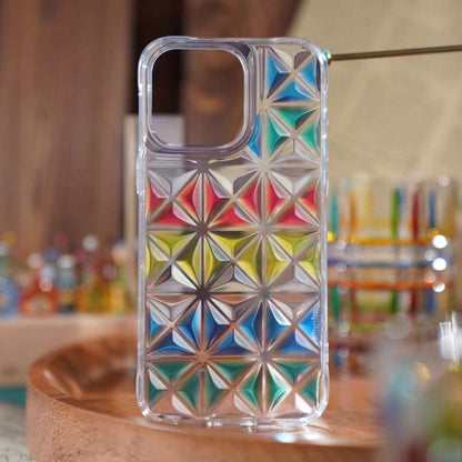 KINGXBAR Lattice 3D Shockproof Back Cover Case