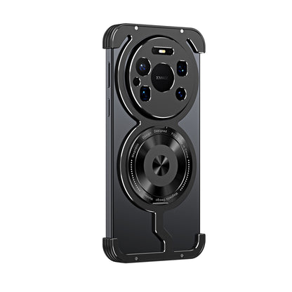 iy Bicolor Armor MagSafe Aluminum Alloy Kickstand Shockproof Metal Case Cover