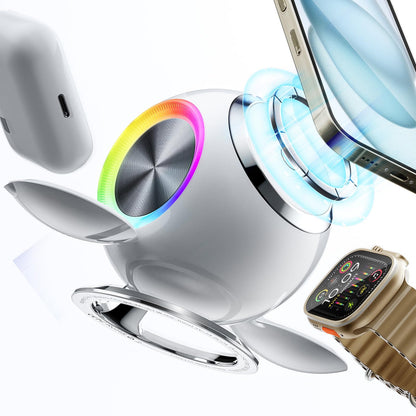 Armor King Venus 3-in-1 MagSafe Charger Stand Magnetic Wireless Charging Station