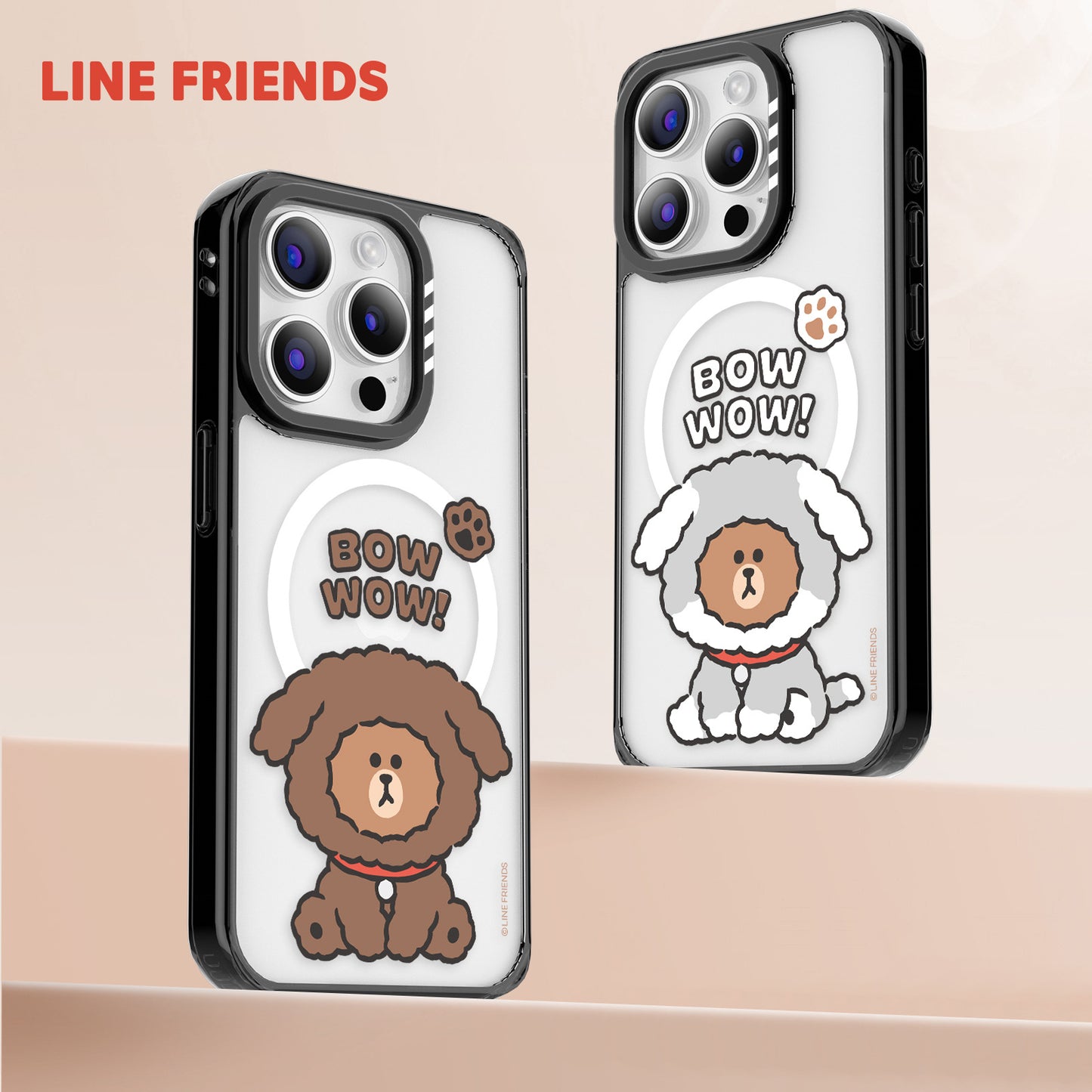 Line Friends Puppy Brown MagSafe Shockproof Case Cover