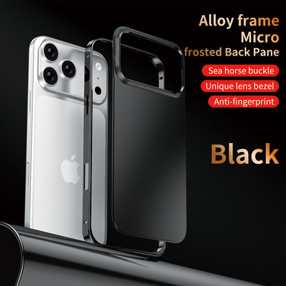 Armor King Sea Horse Buckle Aluminum Alloy Frame Micro-frosted Back Plane Cover Case