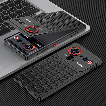 Kylin Armor Elastic Buckle Heat Dissipation Metal Case Cover for ZTE | nubia Smartphones