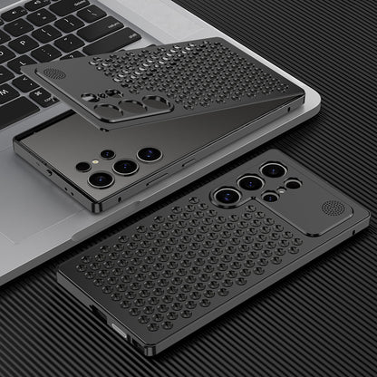 Kylin Armor Elastic Buckle Heat Dissipation Aromatherapy Metal Case Cover