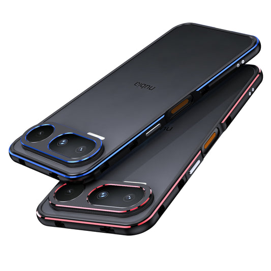 iy Aurora Sword Lens Protector Bicolor Aluminum Bumper Case for ZTE nubia NaviX Ultra