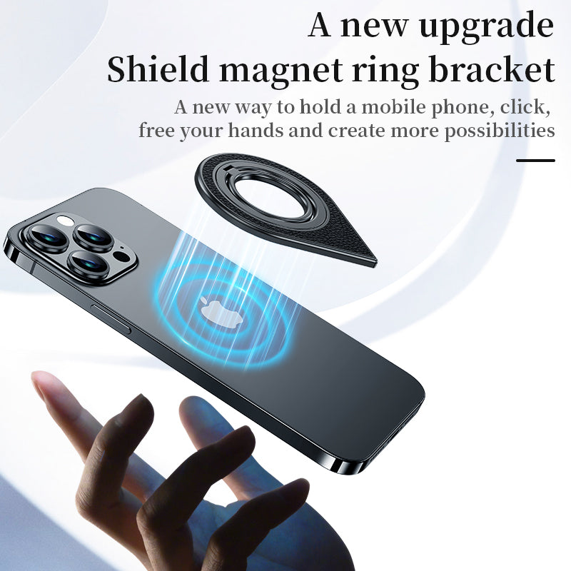 Armor King Waterdrop / Shield Double-sided Magnetic Phone Grip MagSafe Ring Stand