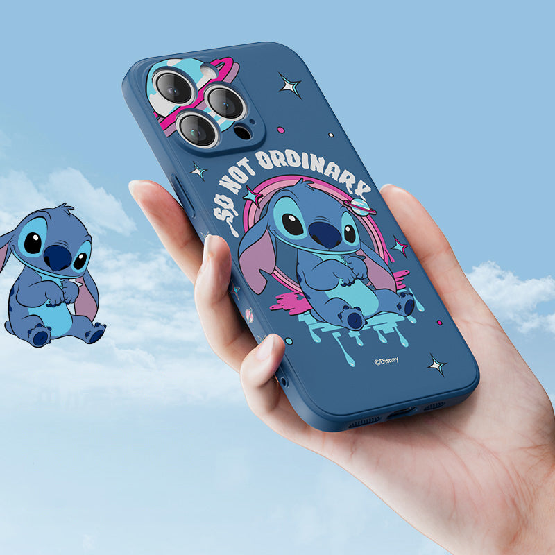 UKA Disney Stitch Side Print Liquid Silicone Case Cover