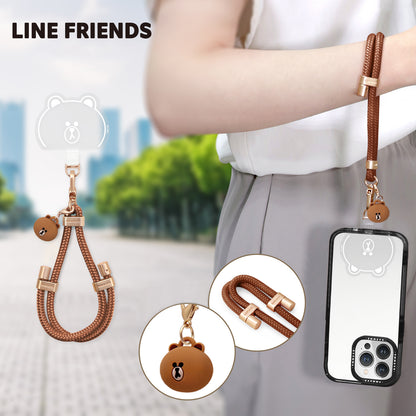 GARMMA Line Friends Doll Charm Buckle Strap Adjustable Phone Lanyard