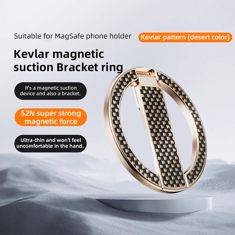Armor King MagSafe Kevlar +Aluminum Metal Bracket Magnetic Phone Stand