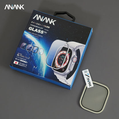 ANANK Titanium Alloy Aluminum Frame + Tempered Glass Apple Watch Guard