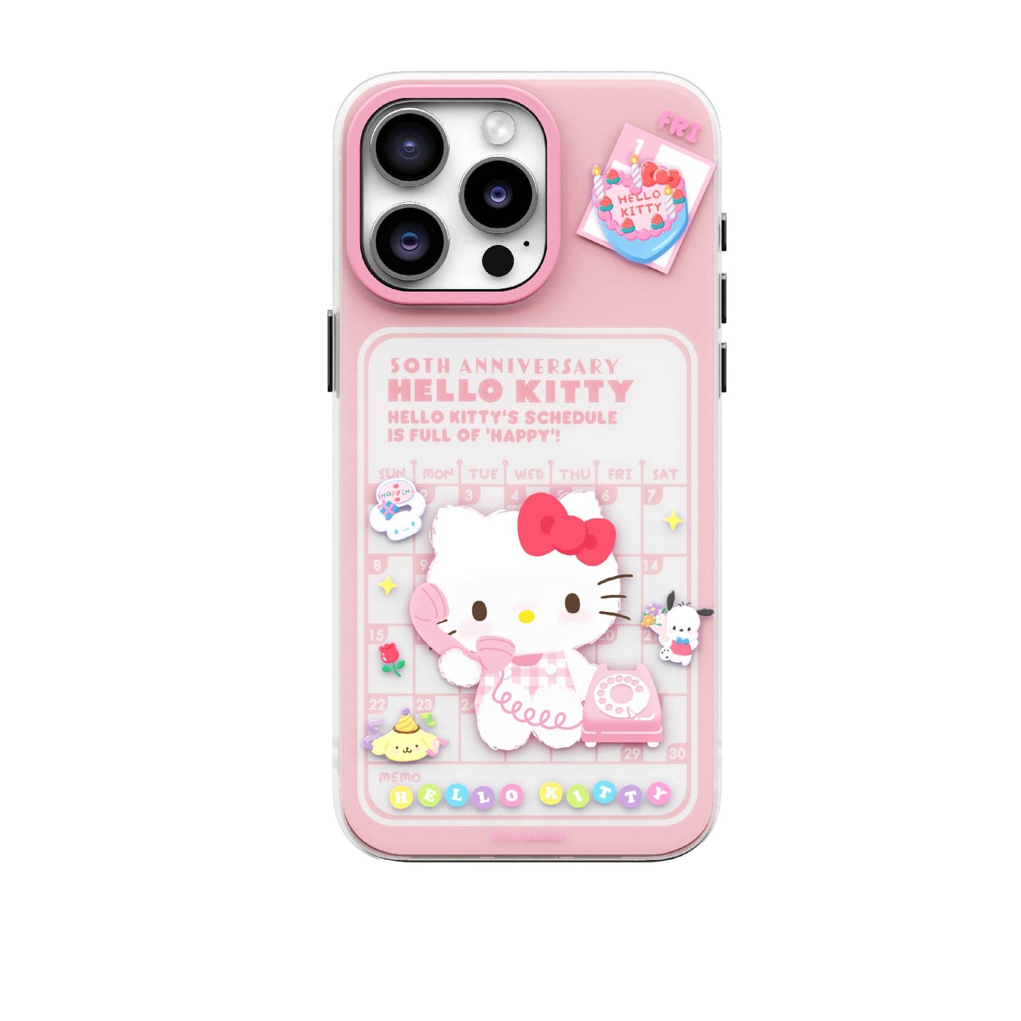 Sanrio Hello Kitty 50th Anniversary Datebook Anti-Scratch Shockproof Back Cover Case