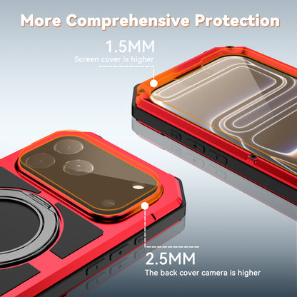 R-Just Kickstand IV MagSafe Lens Protector IP67 Metal Outdoor Military Heavy Duty Case Cover