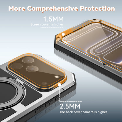 R-Just Kickstand IV MagSafe Lens Protector IP67 Metal Outdoor Military Heavy Duty Case Cover