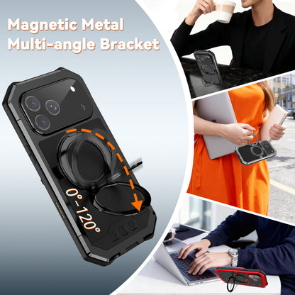 R-Just Kickstand IV MagSafe Lens Protector IP67 Metal Outdoor Military Heavy Duty Case Cover