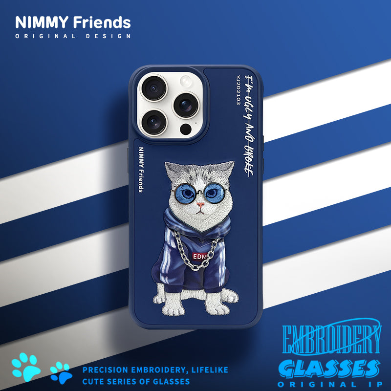 Nimmy Glasses Cool Embroidery Case Cover