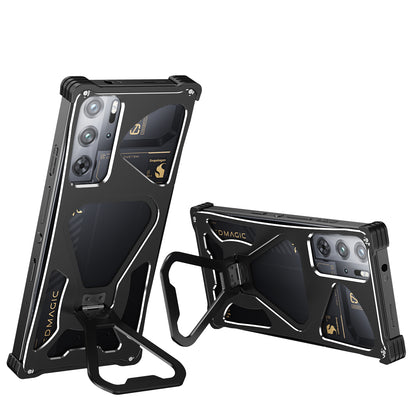 iy Bicolor Transformers Shockproof Aluminum Alloy Kickstand Metal Case Cover