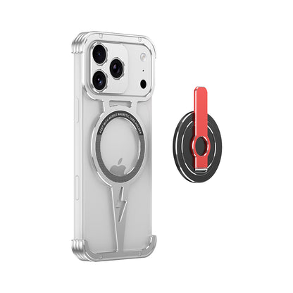 iy Bicolor Thor MagSafe Air Cushion Shockproof Kickstand Metal Case Cover