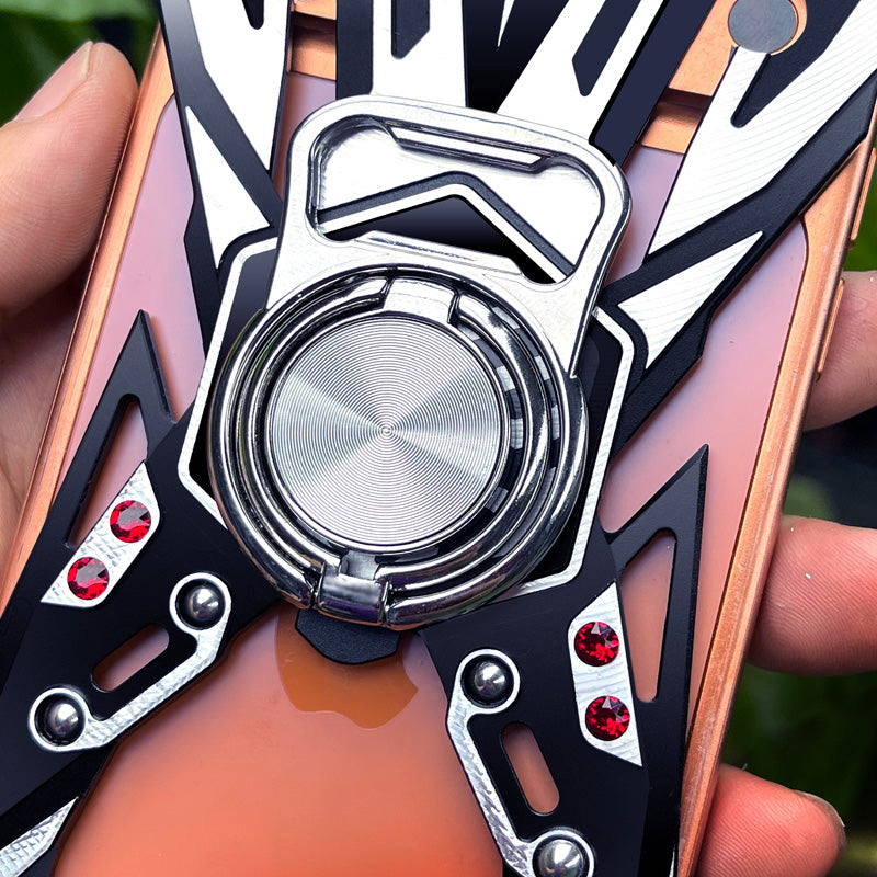 SIMON Thanos Aviation Aluminum Alloy Shockproof Armor Metal Case Cover with Magnetic Bracket