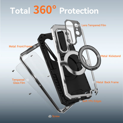 R-Just Kickstand IV MagSafe Lens Protector IP67 Metal Outdoor Military Heavy Duty Case Cover