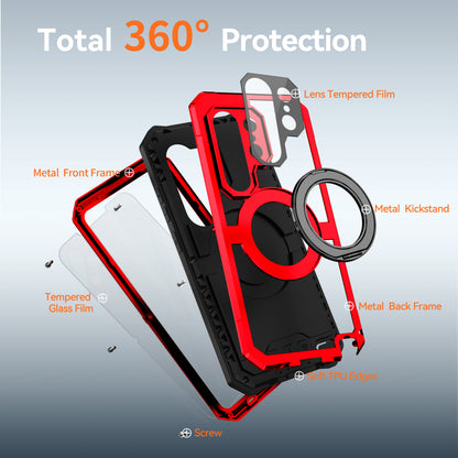 R-Just Kickstand IV MagSafe Lens Protector IP67 Metal Outdoor Military Heavy Duty Case Cover