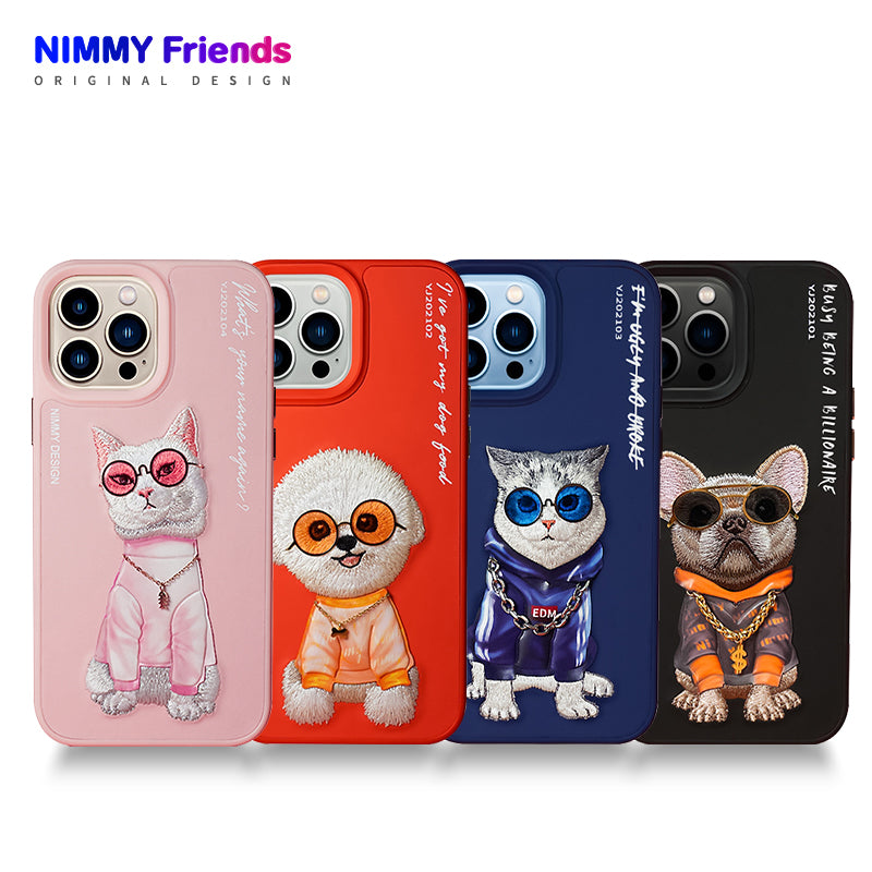 Nimmy Glasses Cool Embroidery Case Cover