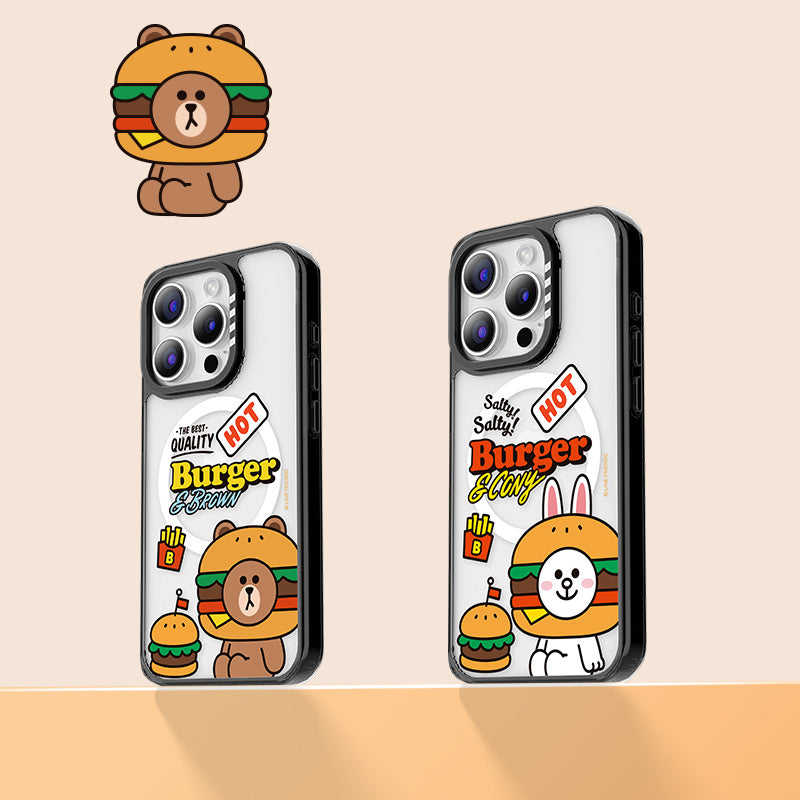 Line Friends Hot Burger MagSafe Shockproof Case Cover