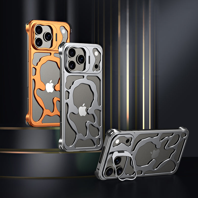 Armor King Auspicious Clouds MagSafe Metal Alloy Air Cushion Kickstand Case Cover