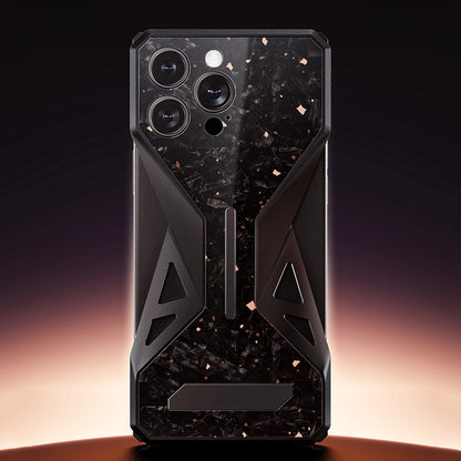 Armor King Forged Carbon Fiber Aluminum Alloy Bezel-less Metal Case Cover