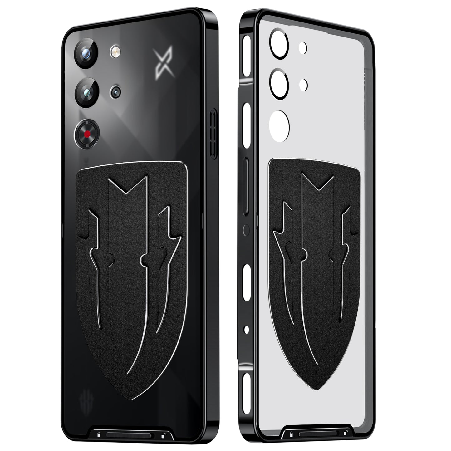 Kylin Armor Magic Shield Graphene Cooling Aluminum Metal Bumper Frosted Back Case Cover