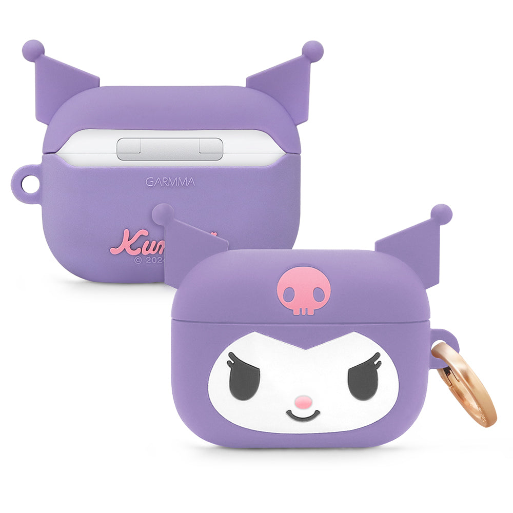 GARMMA Sanrio Characters Shockproof Apple AirPods Pro 2/1 Charging Case Cover with Carabiner Clip