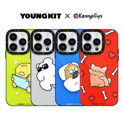 YOUNGKIT X KennysGifs Slim Thin Matte Anti-Scratch Back Shockproof Cover Case