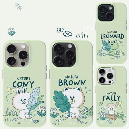 Line Friends Nature Dual Layer TPU+PC Shockproof Guard Up Combo Case Cover