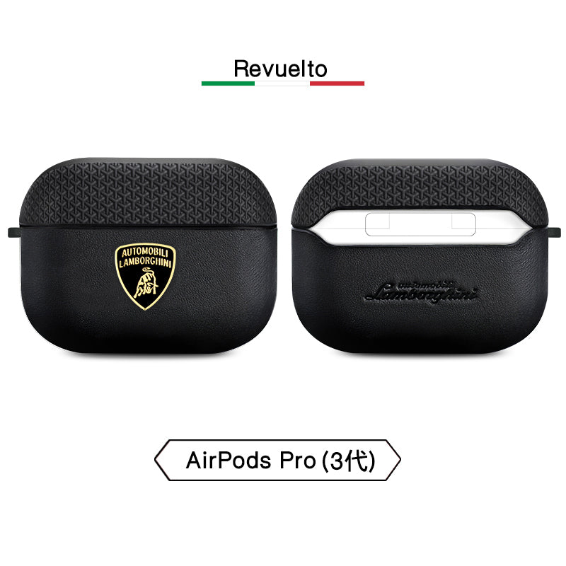 Lamborghini Genuine Leather Apple AirPods Case Cover