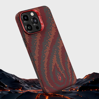 X-Doria Defense Flame Zero Gravity MagSafe Artistic Woven Aramid Fiber Case Cover