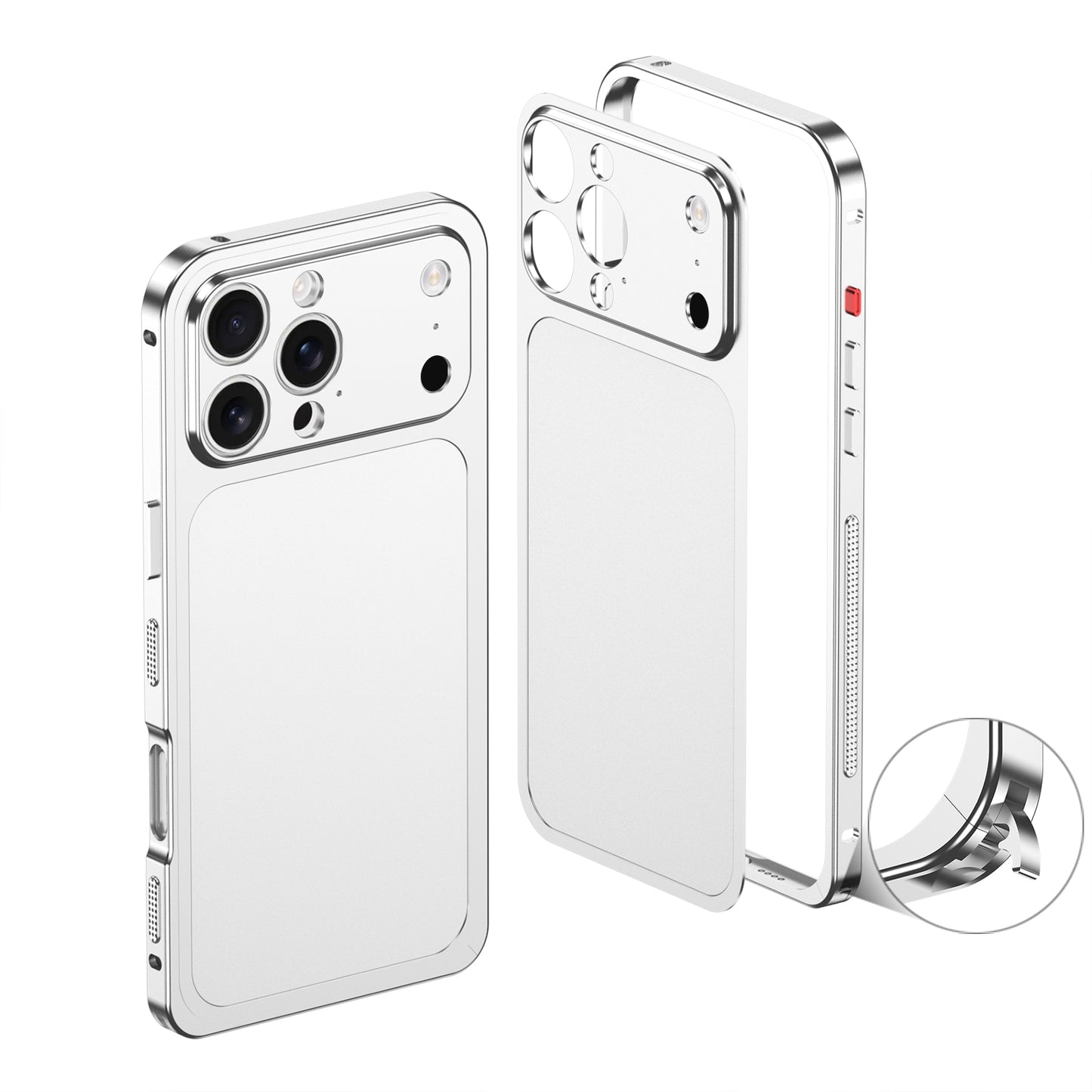 Armor King Supercar Lens Protector Heat Dissipation Metal Bumper Matte Backplate Case Cover